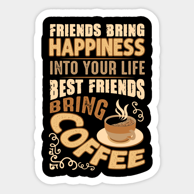 Motivation Coffee Friend Sticker by Alvd Design